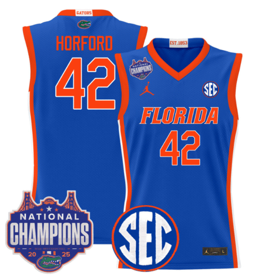Al Horford Jersey #42 Florida Gators 2025 National Champions Patch Basketball Stitched - Image 3