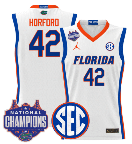 Al Horford Jersey #42 Florida Gators 2025 National Champions Patch Basketball Stitched - Image 5