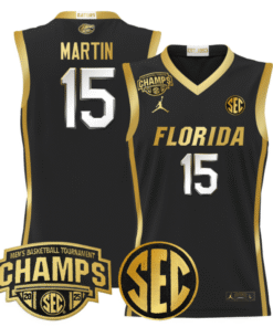 Alijah Martin Jersey #15 Florida Gators 2025 Tournament Champions Basketball Stitched