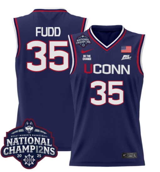 Azzi Fudd Jersey #35 UConn Huskies 2025 National Champions Patch Stitched Basketball - Image 4