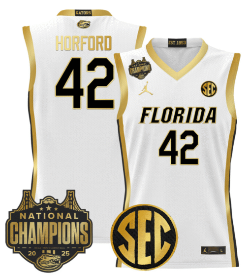 Al Horford Jersey #42 Florida Gators 2025 National Champions Patch Basketball Stitched - Image 2