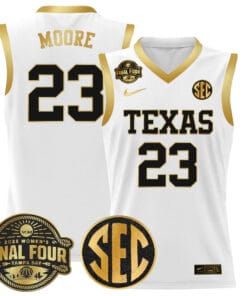 Aaliyah Moore Jersey 23 White Gold 1
