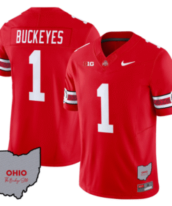 Buckeyes Jersey #1 Ohio State Rose Bowl Patch V3 Stitched Football 8 BK2RKJ2