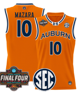 Baker Mazara Jersey #10 Auburn Tigers 2025 Final Four Patch Stitched Basketball 8 BKKLQ9L