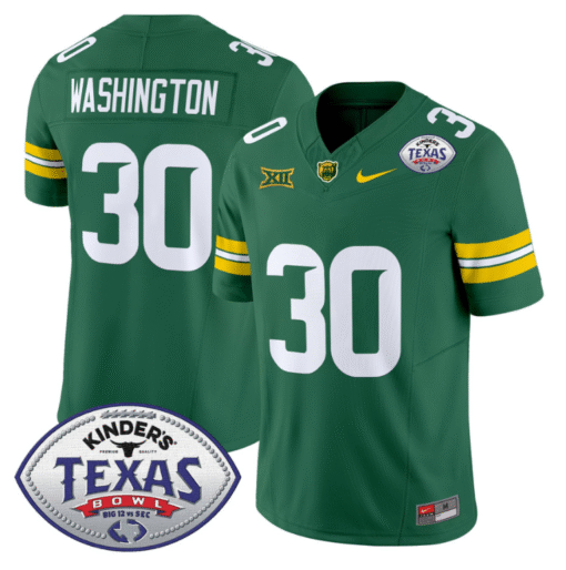 Bryson Washington Jersey #30 Baylor Bears 2024 Texas Bowl All Stitched Football - Image 2