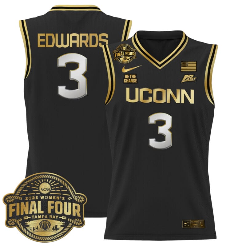 Aaliyah Edwards Jersey #3 UConn Huskies 2025 Big Eat Final Four Patch Stitched Basketball 12 Aaliyah Edwards Jersey #3 UConn Huskies 2025 Big Eat Final Four Patch Stitched Basketball