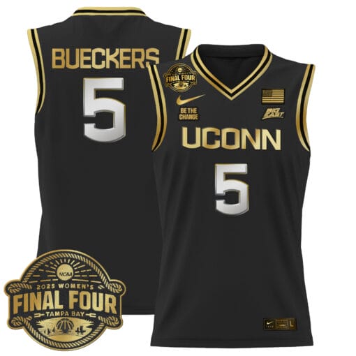Paige Bueckers Jersey #5 UConn Huskies 2025 Big Eat Final Four Patch Stitched Basketball