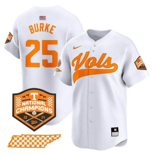 Blake Burke Jersey #25 Tennessee Vols 2024 Champions Stitched Baseball - Image 2