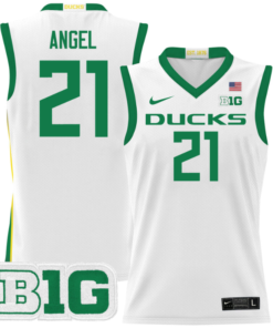 Brandon Angel Jersey #21 Oregon Ducks 2024 Lightweight Basketball All Stitched 7 Brandon Angel Jersey 21 Oregon Ducks 2024 Lightweight Basketball White