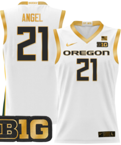 Brandon Angel Jersey #21 Oregon Ducks 2024 Lightweight Basketball All Stitched 8 Brandon Angel Jersey 21 Oregon Ducks 2024 Lightweight Basketball White Gold