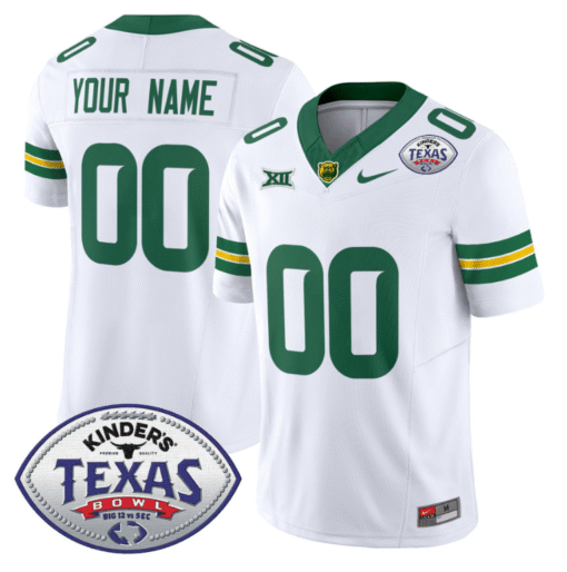 Custom Baylor Bears Jersey 2024 Texas Bowl Patch All Stitched Football - Image 2