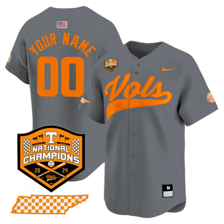 Custom Tennessee Volunteers Jersey World Series Champions Stitched Baseball 4 Custom Tennessee Volunteers Jersey World Series Champions Stitched Baseball - Image 4