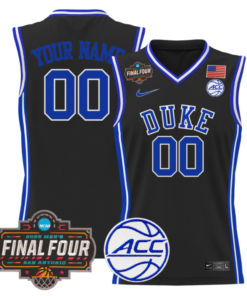 Custom Duke Blue Devils Jersey 2025 Final Four Patch Basketball All Stitched