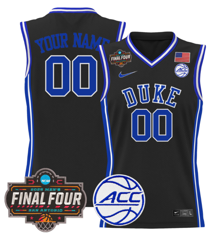 Custom Duke Blue Devils Jersey 2025 Final Four Patch Basketball All Stitched 10 Custom Duke Blue Devils Jersey 2025 Final Four Patch Basketball All Stitched