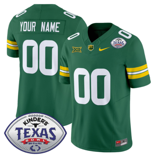 Custom Baylor Bears Jersey 2024 Texas Bowl Patch All Stitched Football - Image 3