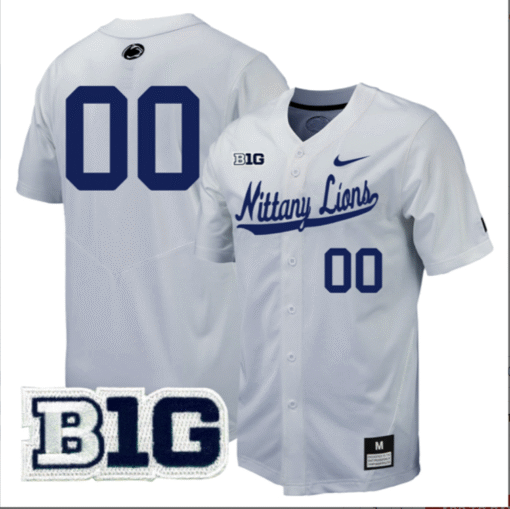 Custom Penn State Nittany Lions Jersey BIG Patch Stitched Baseball - Image 5