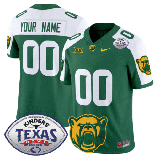 Custom Baylor Bears Jersey 2024 Texas Bowl Patch All Stitched Football - Image 4
