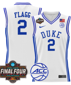 Alternative view of Cooper Flagg Jersey #2 Duke Blue Devils 2025 Final Four Patch Basketball All Stitched