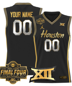 Custom Houston Cougars Jersey 2025 Final Four Patch Basketball Stitched