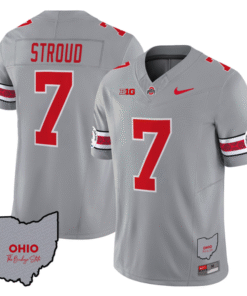 CJ Stroud Jersey #7 Ohio State Rose Bowl Patch Stitched Football 10 CNKVQVB