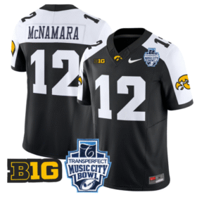 Cade McNamara Jersey #12 Iowa Hawkeyes 2024 Music City Bowl All Stitched Football