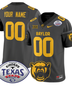 Custom Baylor Bears Jersey 2024 Texas Bowl Patch Football All Stitched