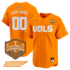 Custom Tennessee Volunteers Jersey World Series Champions Stitched Baseball