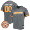 Custom Tennessee Volunteers Jersey College Two Button SEC Patch Stitched Baseball