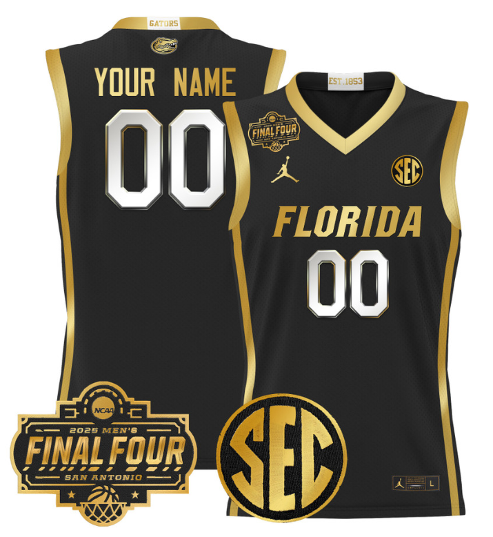 Custom Florida Gators Jersey 2025 Final Four Patch Basketball Stitched 14 Custom Florida Gators Jersey 2025 Final Four Patch Basketball Stitched