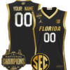 Custom Florida Gators Jersey 2025 National Champions Patch Basketball Stitched