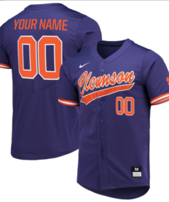 Custom Clemson Tigers Jersey All Stitched Stitched Baseball