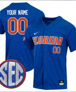 Custom Florida Gators Jersey College Game SEC Patch Stitched Baseball