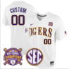 Custom LSU Tigers Jersey College Stitched Tigers Champions Patch Stitched Baseball