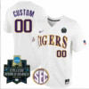 Custom LSU Tigers Jersey College Tigers World Series Stitched Baseball