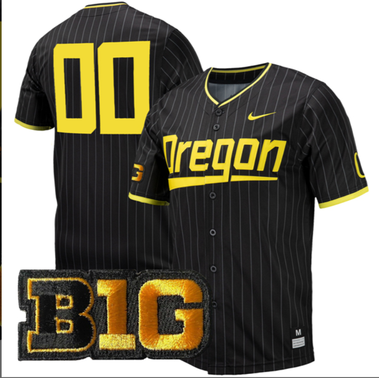 Custom Oregon Ducks Jersey All Stitched BIG Patch Stitched Baseball 18 Custom Oregon Ducks Jersey All Stitched BIG Patch Stitched Baseball