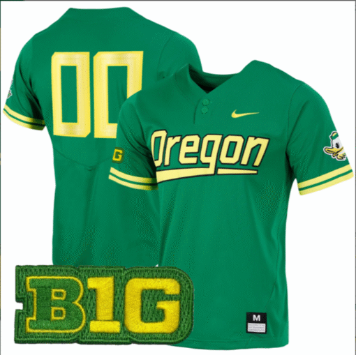 Custom Oregon Ducks Jersey All Stitched BIG Patch Stitched Baseball - Image 6
