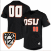 Custom Oregon State Beavers Jersey Full Button PAC Patch Stitched Baseball