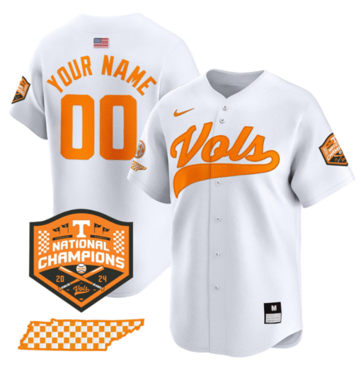 Custom Tennessee Volunteers Jersey 2024 Champions Premier Stitched Baseball - Image 2