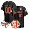 Custom Texas Longhorns Jersey SEC Patch Stitched Baseball