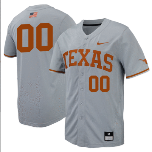 Custom Texas Longhorns Jersey All Stitched Baseball - Image 2