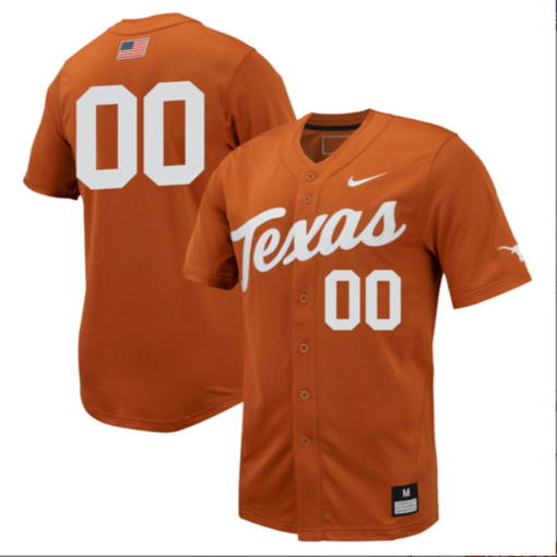 Custom Texas Longhorns Jersey All Stitched Baseball - Image 8