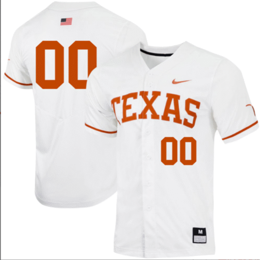 Custom Texas Longhorns Jersey All Stitched Baseball - Image 7