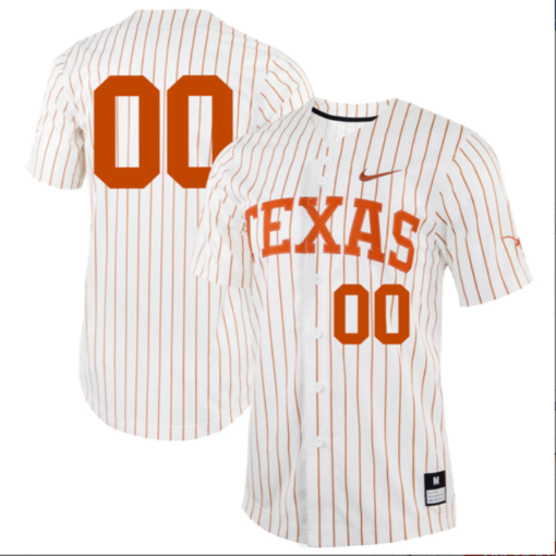 Custom Texas Longhorns Jersey All Stitched Baseball - Image 4