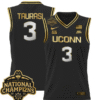 Diana Taurasi Jersey #3 UConn Huskies 2025 National Champions Patch Stitched Basketball