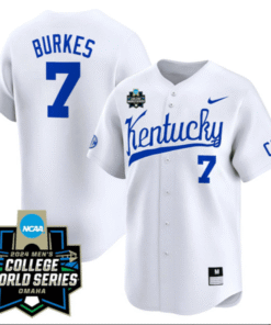 Alternative view of Devin Burkes Jersey #7 Kentucky Wildcats World Series Alternate Stitched Baseball