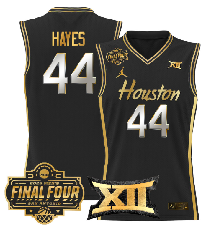 Elvin Hayes Jersey #44 Houston Cougars 2025 Final Four Patch Basketball Stitched 16 Elvin Hayes Jersey #44 Houston Cougars 2025 Final Four Patch Basketball Stitched