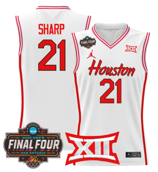 Emanuel Sharp Jersey #21 Houston Cougars 2025 Final Four Patch Basketball Stitched - Image 3