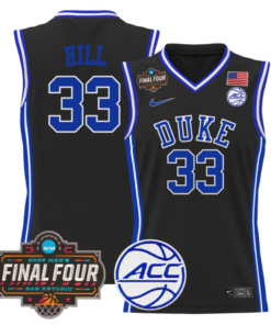 Grant Hill Jersey #33 Duke Blue Devils 2025 Final Four Patch Basketball All Stitched