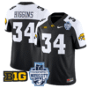 Jay Higgins Jersey #34 Iowa Hawkeyes 2024 Music City Bowl Patch All Stitched Footbal