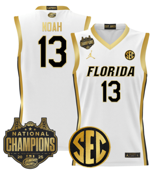Joakim Noah Jersey #13 Florida Gators 2025 National Champions Patch Basketball Stitched - Image 4